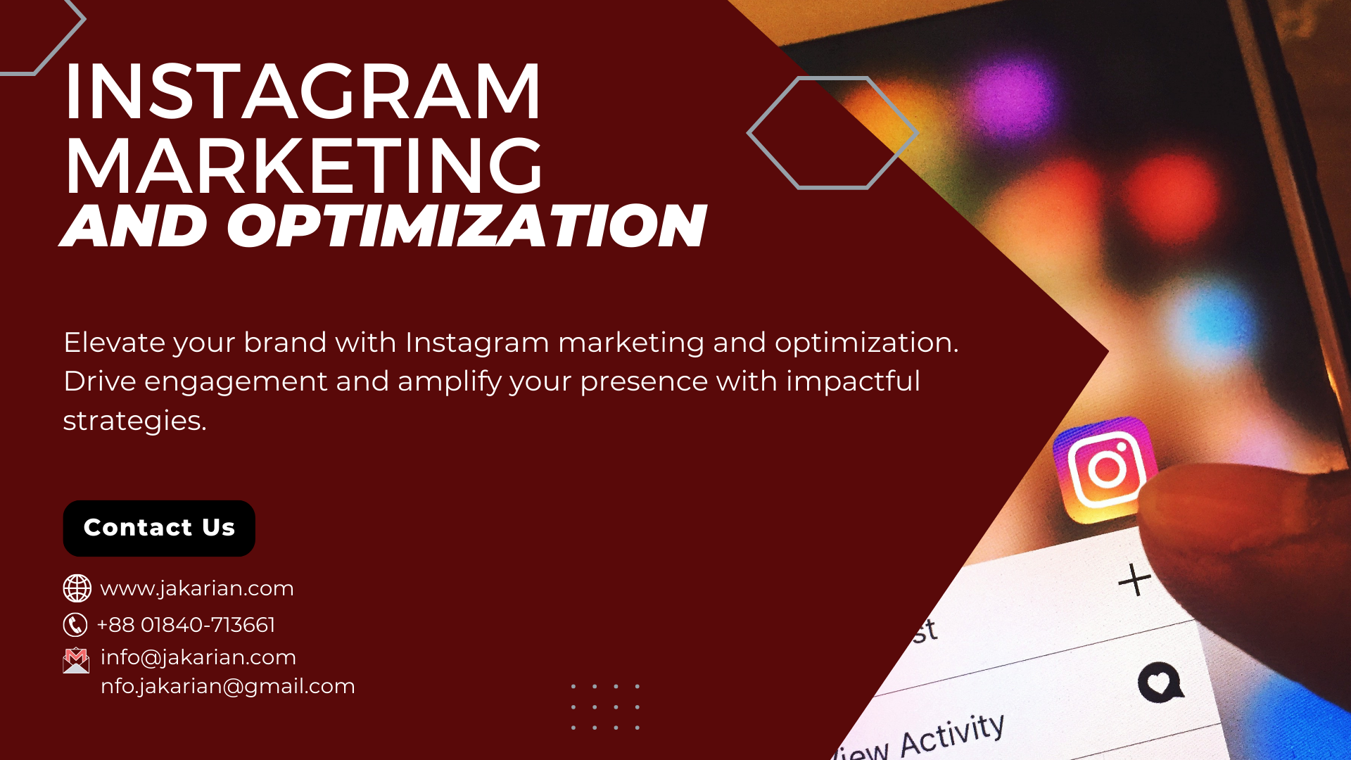 Instagram Marketing and Optimization